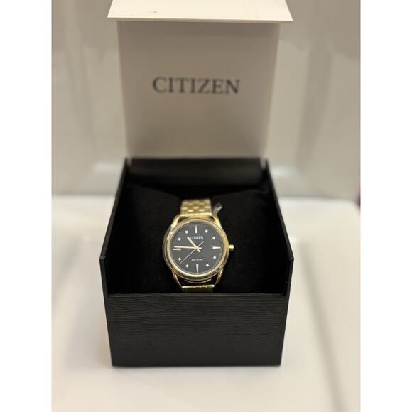 Citizen Dress Women's Eco-Drive Gold Stainless Steel Watch 36MM FE7092-50E - Picture 1 of 17